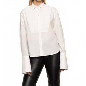 NEW SANCTUARY new era tuxedo shirt in white